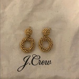 J Crew Gold drop earrings